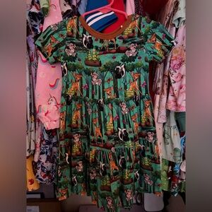 Showstoppers Disney’s Bambi Short Sleeve Twirl Dress 2T GUC